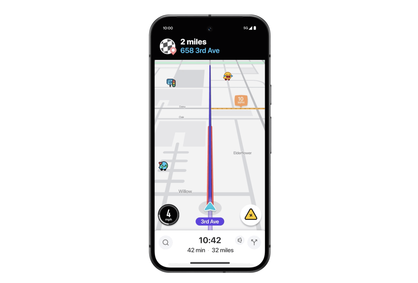 The Waze mapping interface - image: Waze.com