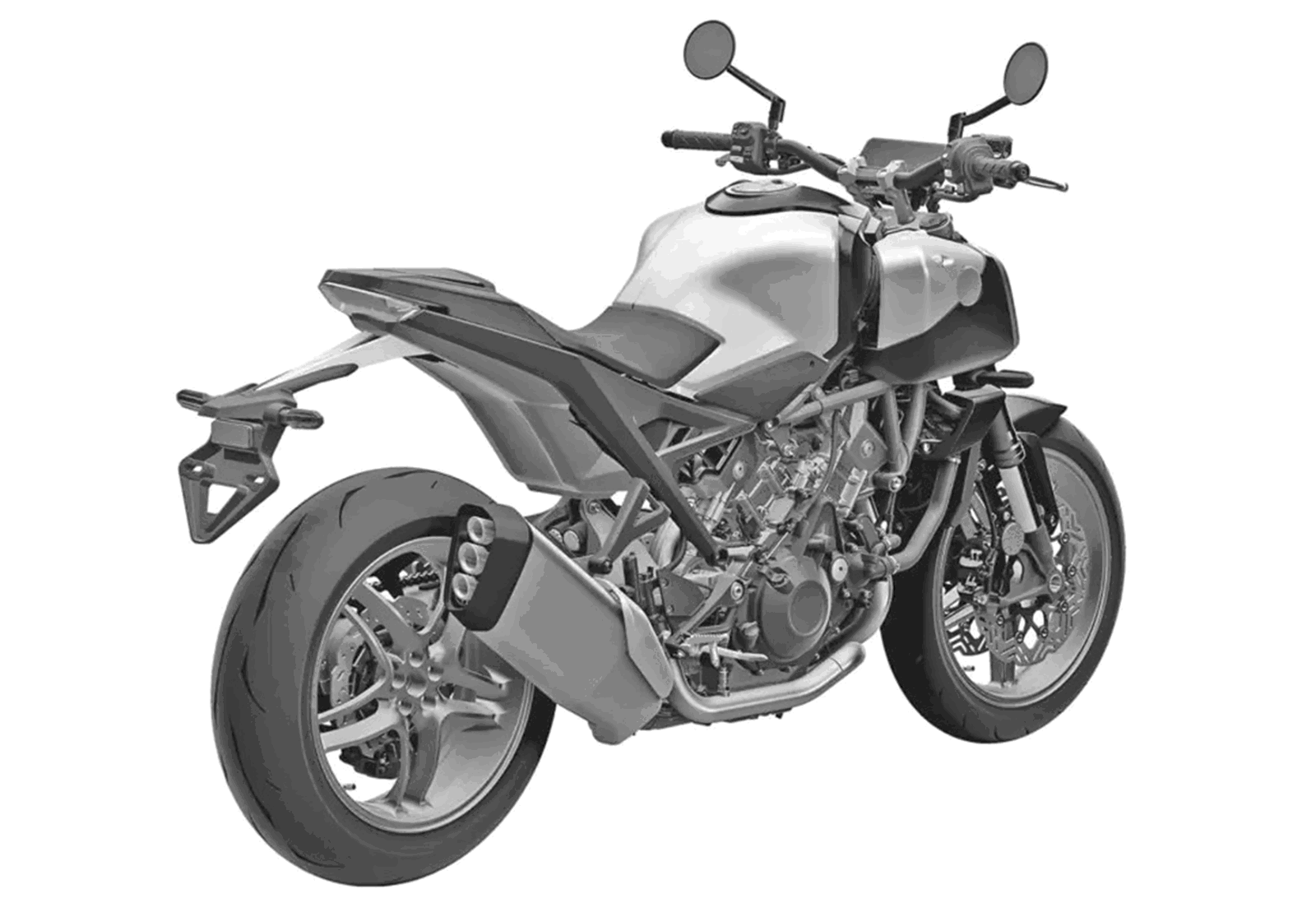 A patent image of the Honda V3R 900 E-Compressor