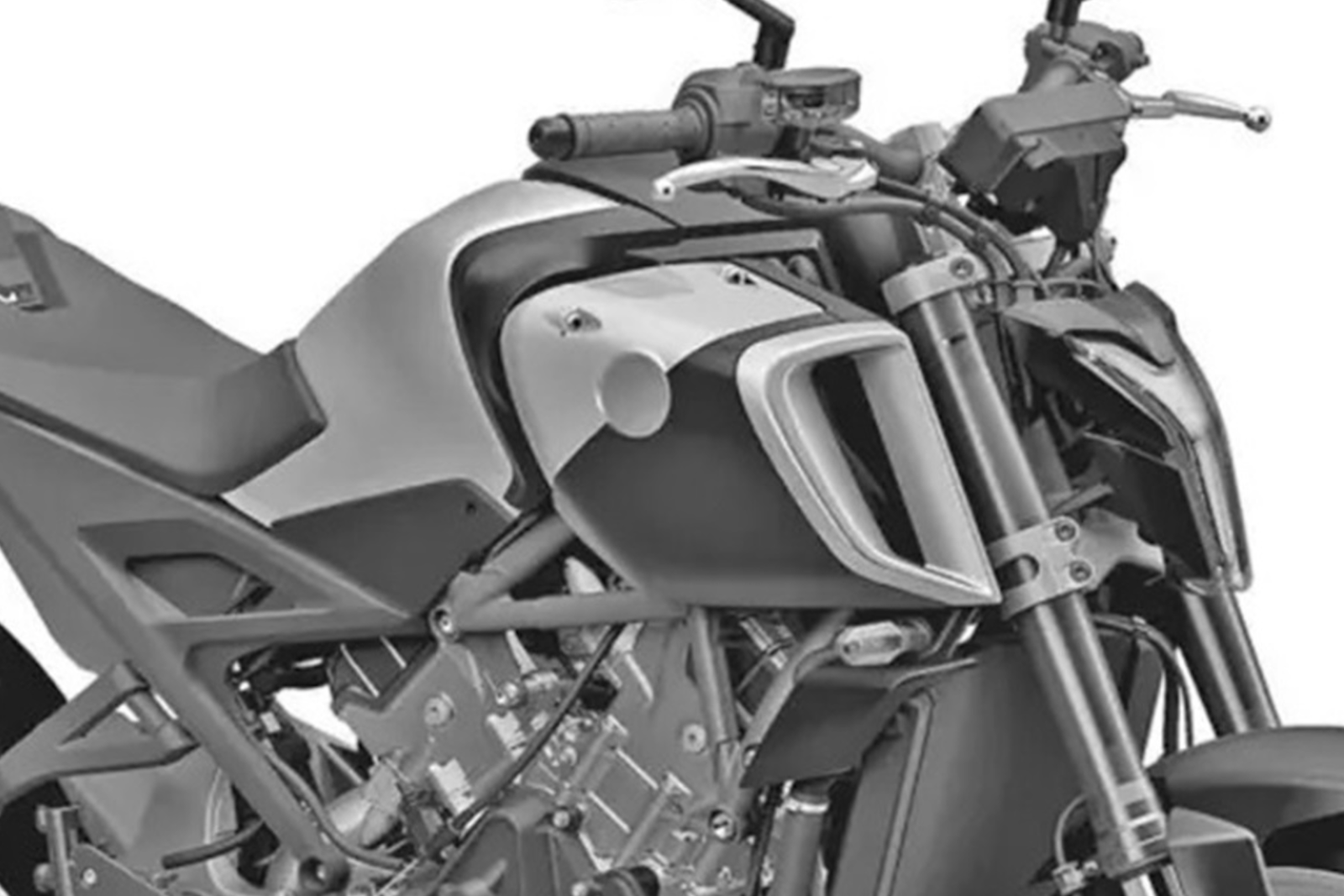 A patent image of the Honda V3R 900 E-Compressor