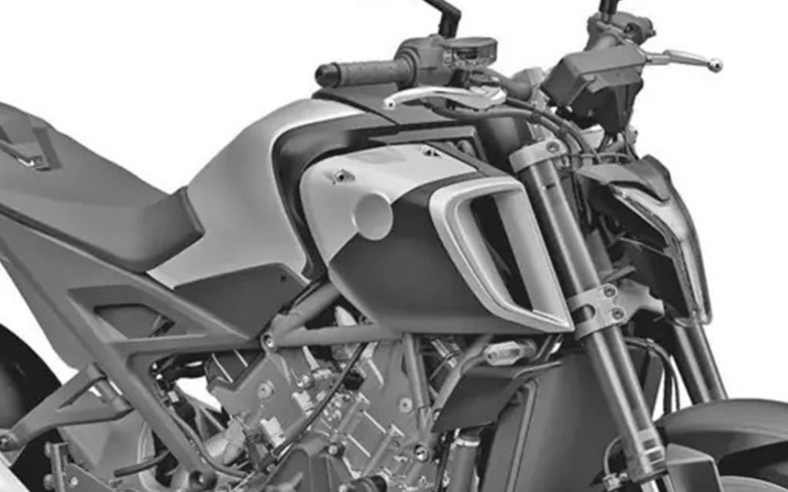 A patent image of the Honda V3R 900 E-Compressor