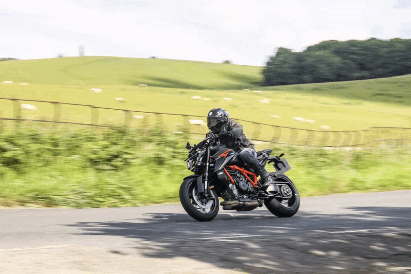 2024 KTM 1390 Super Duke R Evo during a road test.
