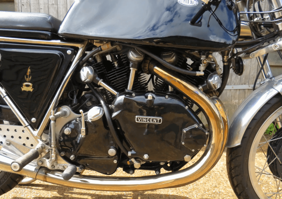Egli-Vincent Sport GT engine and frame. Credit: Iconic Auctioneers.