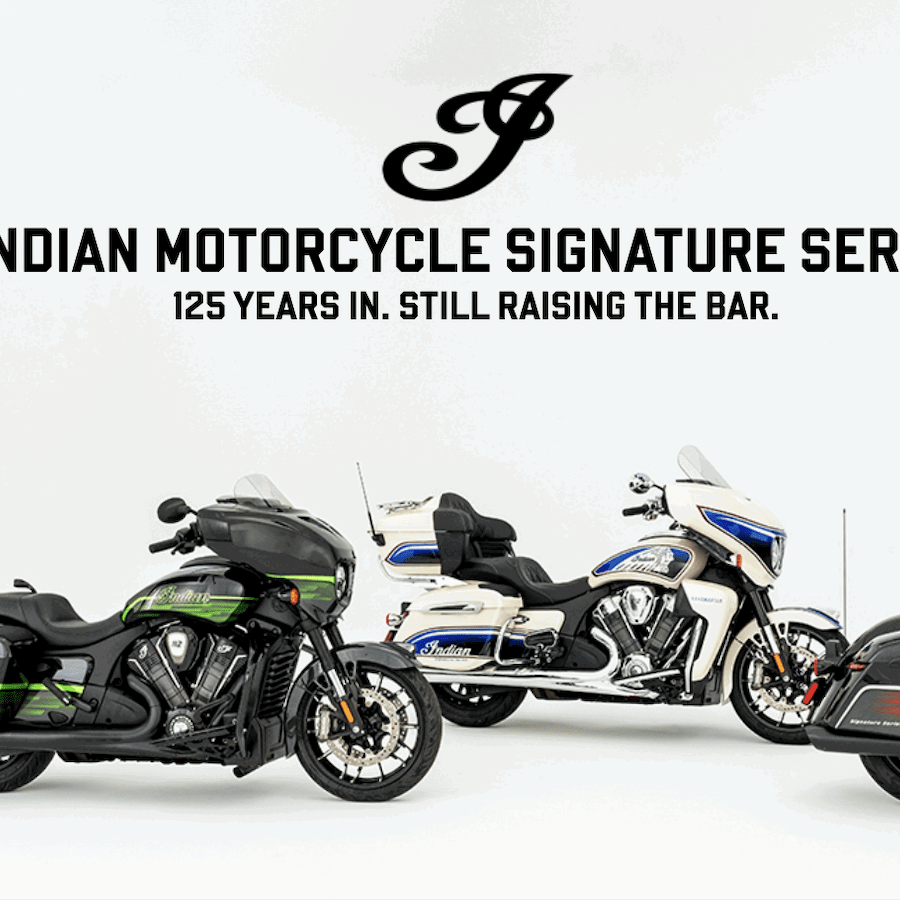 The bikes in the Indian Signature Series