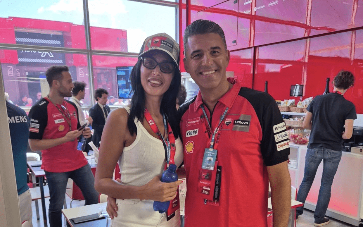 Manuel Ros seemingly inside Ducati MotoGP hospitality - Manuel Ros | Facebook