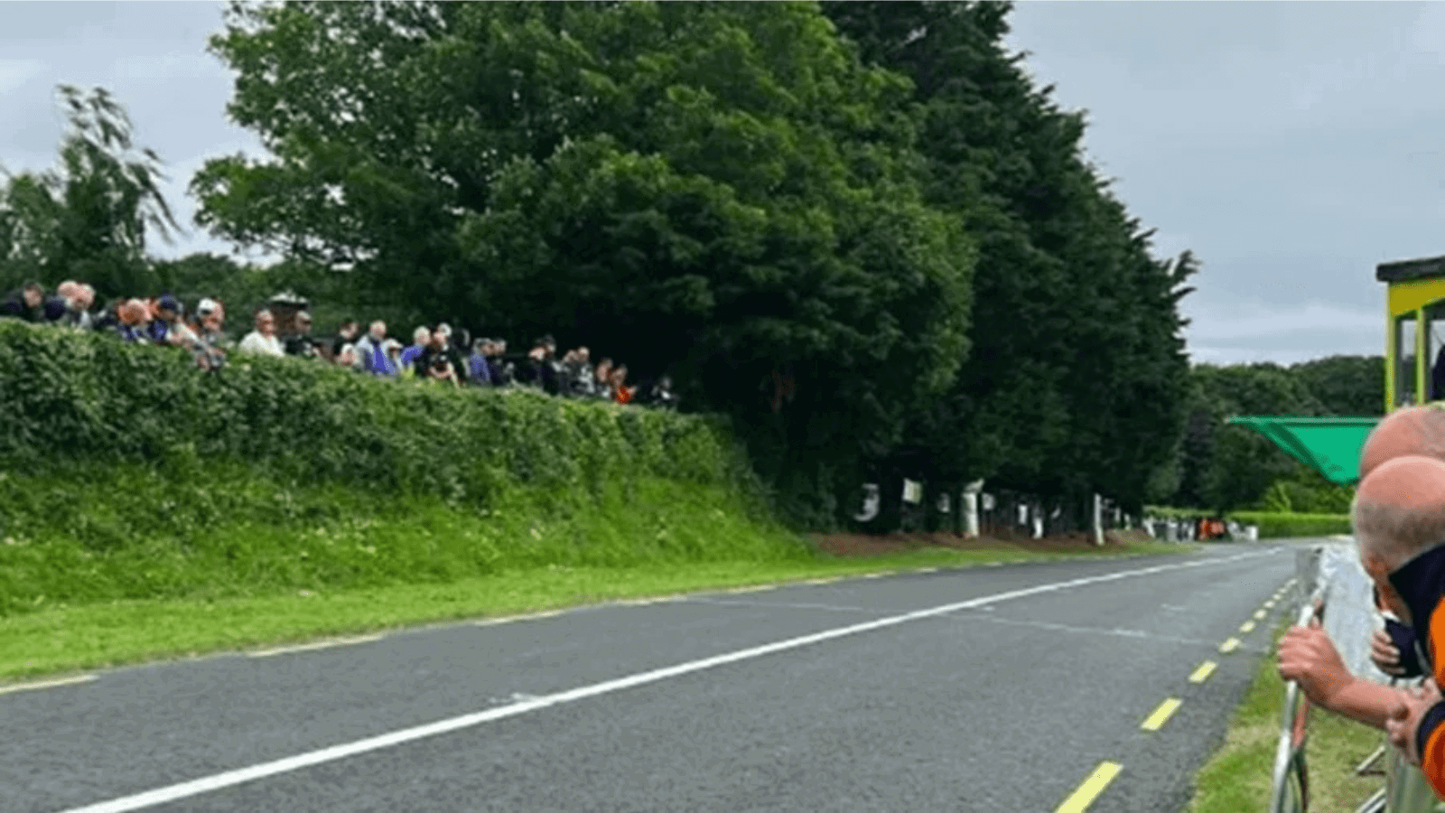 Skerries 100 start-finish straight. Credit: Loughshinny Motorcycle Supporters Club/Facebook.