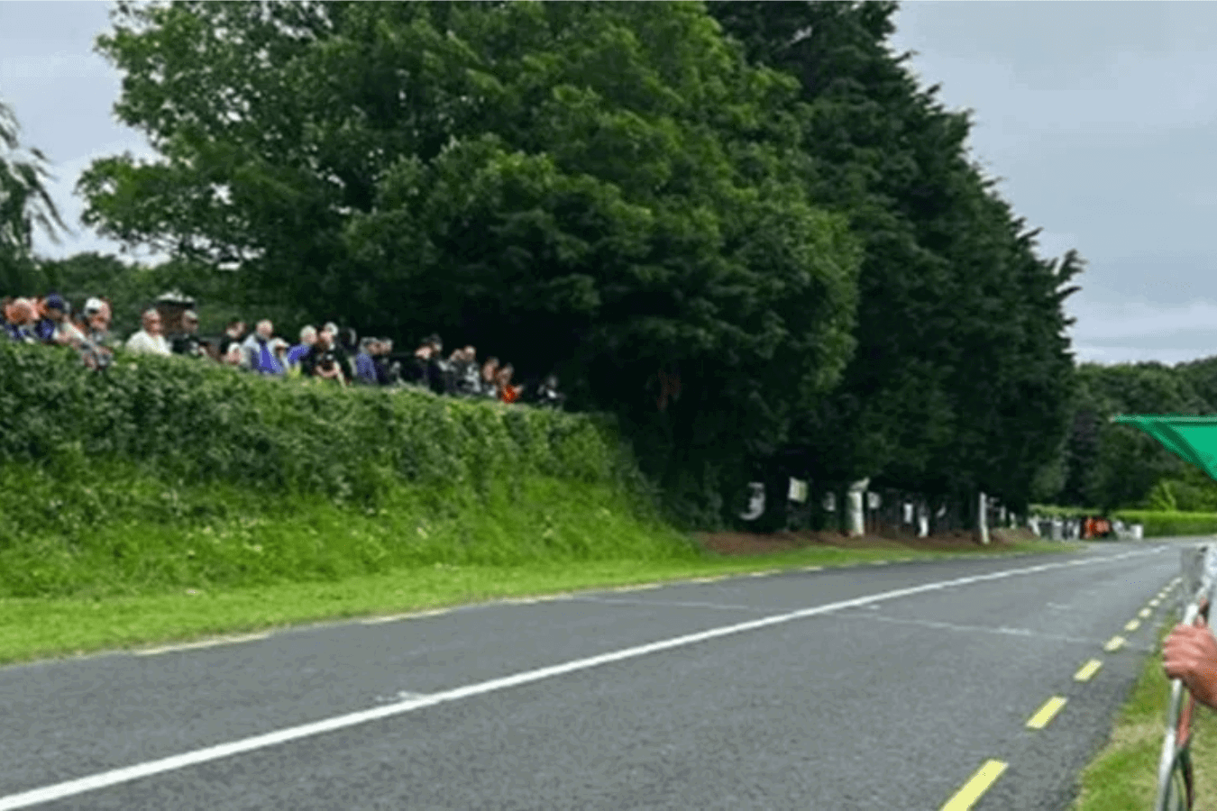 Skerries 100 start-finish straight. Credit: Loughshinny Motorcycle Supporters Club/Facebook.