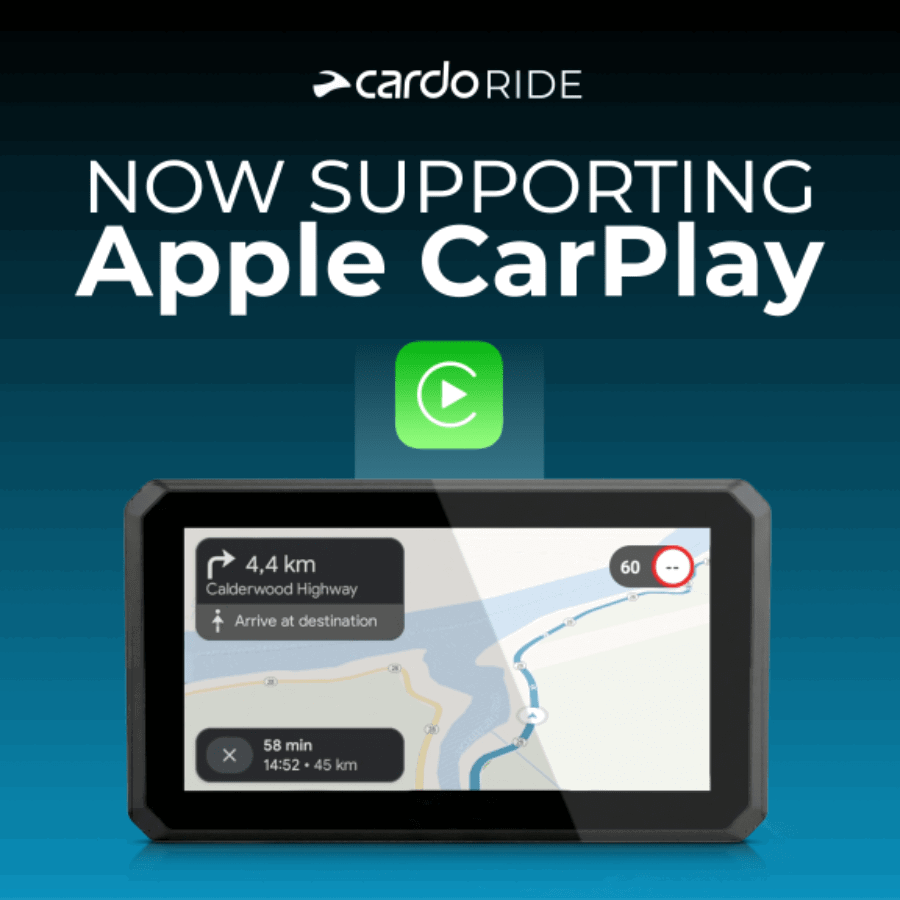 Cardo strikes partnership with Apple.