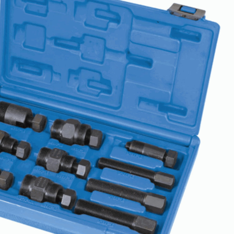 The Laser 4862 Motorcycle Flywheel Puller 10 piece Set from Machine Mart.