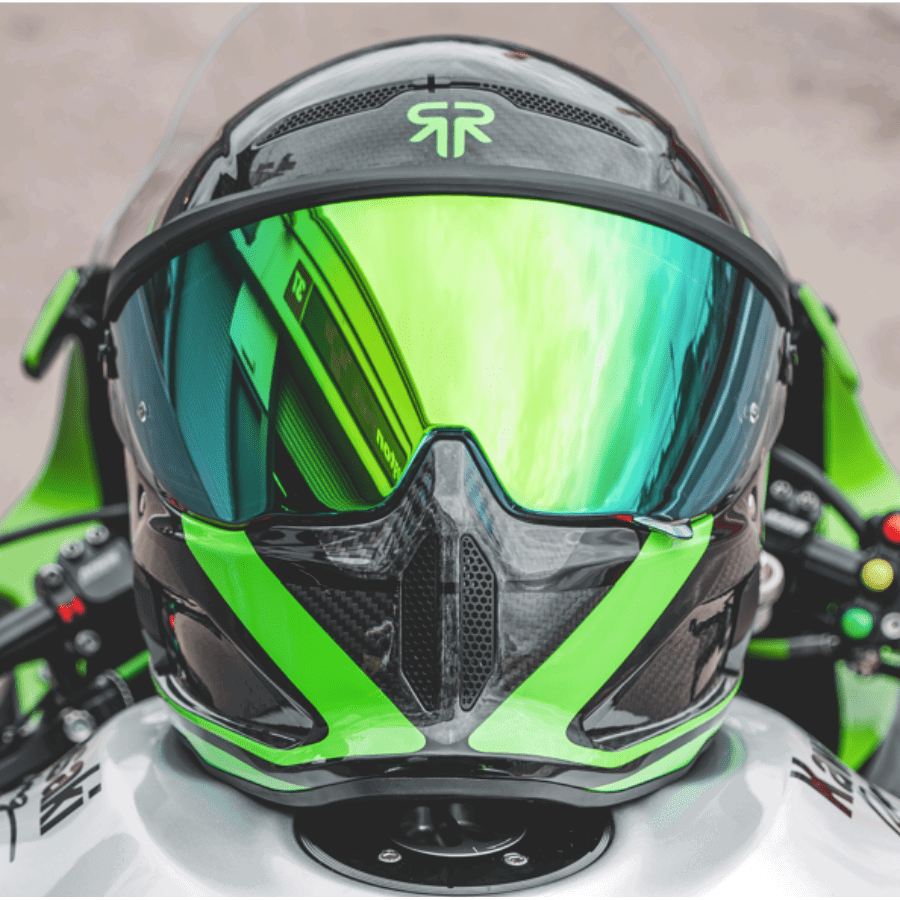 Limited-edition Ruroc AT4 Track Verde helmet.