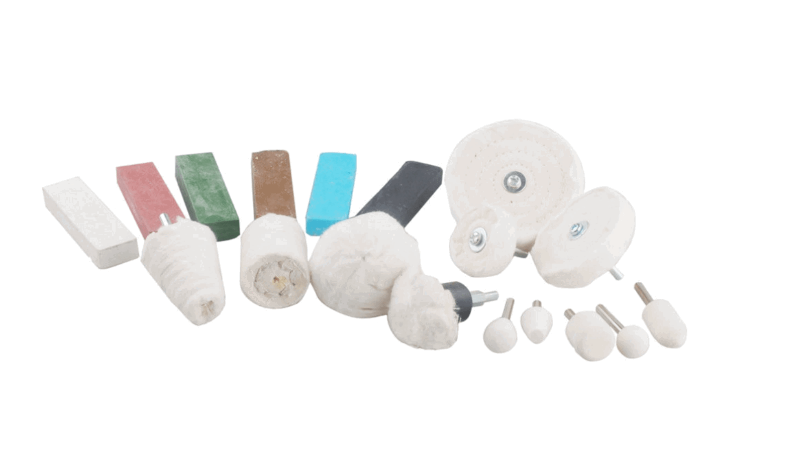 The 18 Piece Polishing Kit from Machine Mart.