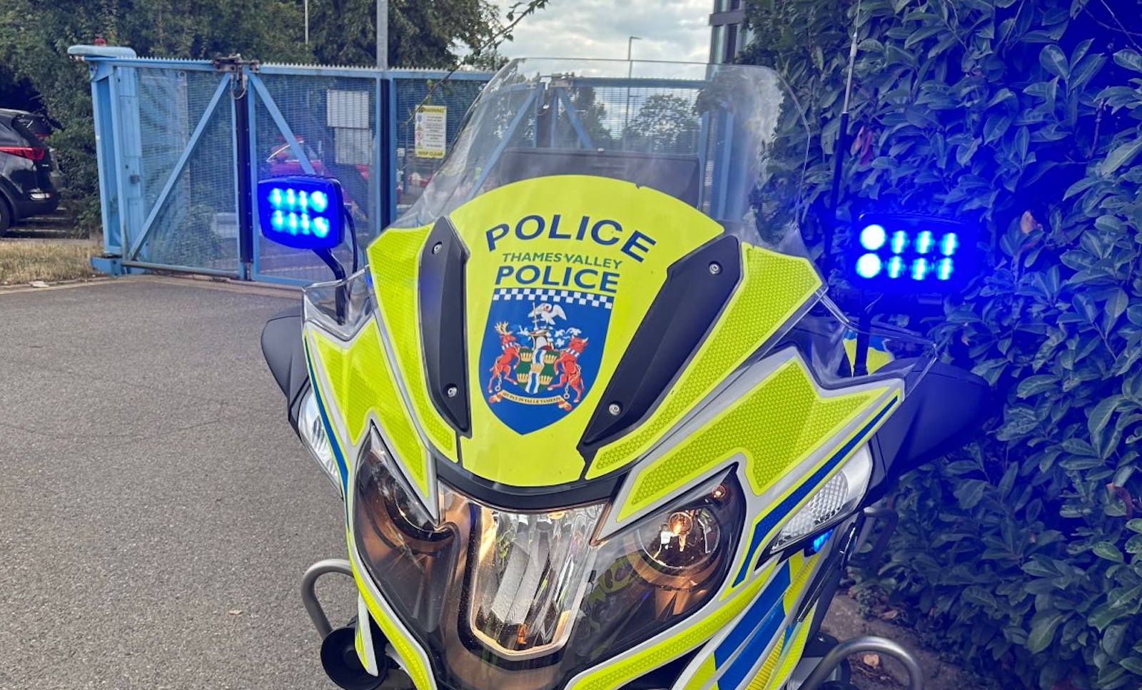 We doubt the blue lights will be on when the bikes are in use...
