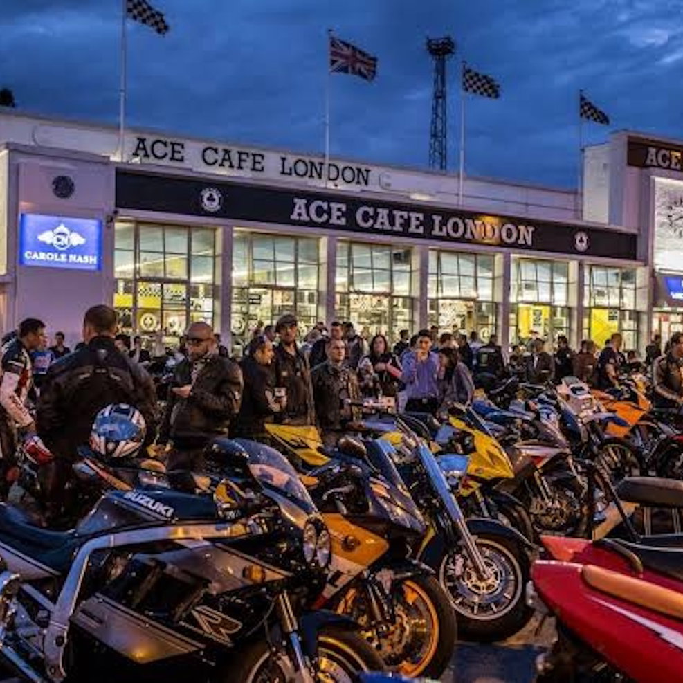 The Ace Cafe bike night