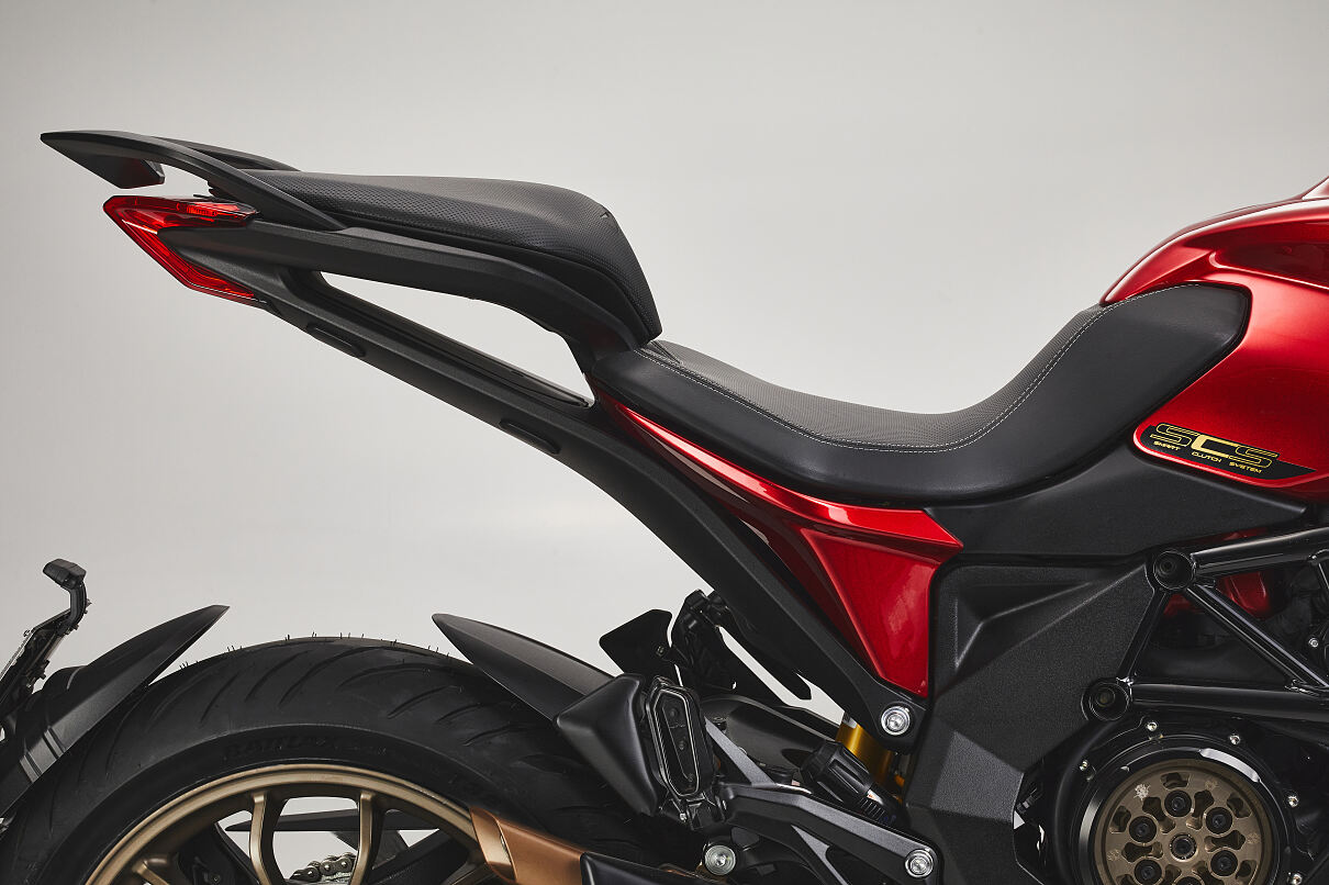The seat unit of an MV Agusta Turismo Veloce