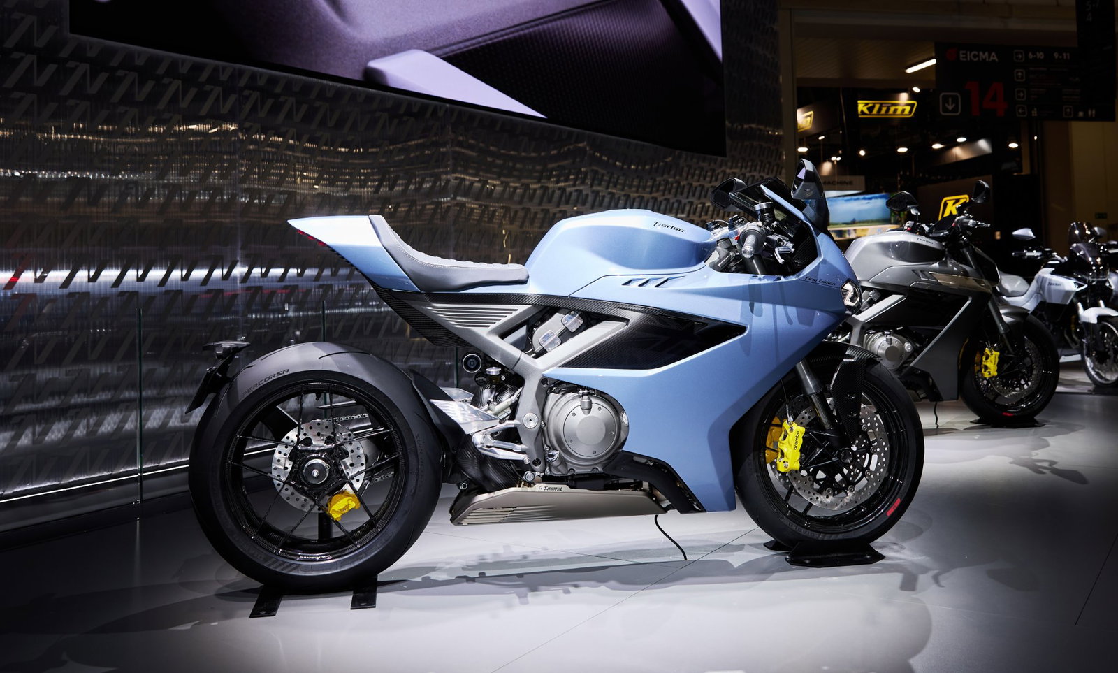 The Manx R First Edition with striking bright yellow calipers