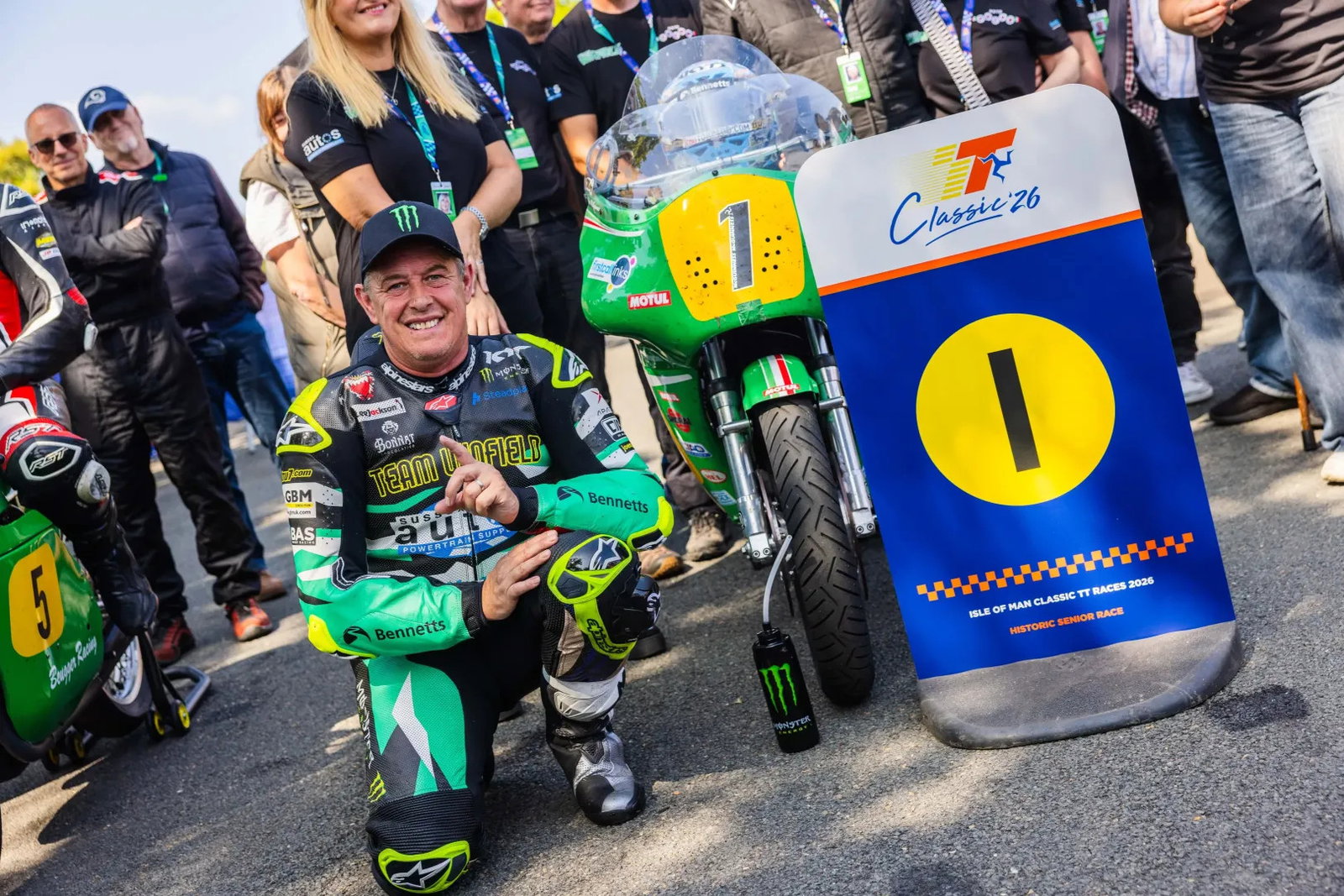 John McGuinness celebrates first win in seven years. Credit: Isle of Man TT.
