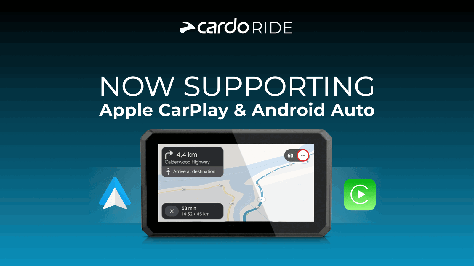 Cardo's premium Ride app is now available for Apple and Android users.