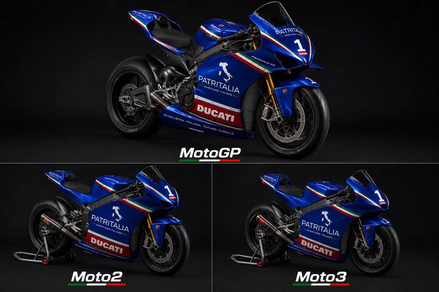 Patritalia liveried Moto2, Moto3 and MotoGP bikes - Manuel Ros | Facebook