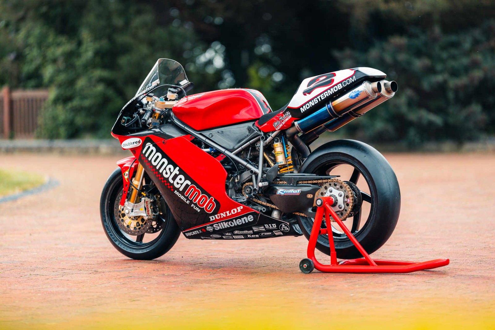 Steve Hislop's Monstermob Ducati. Credit: Girardo and Co.