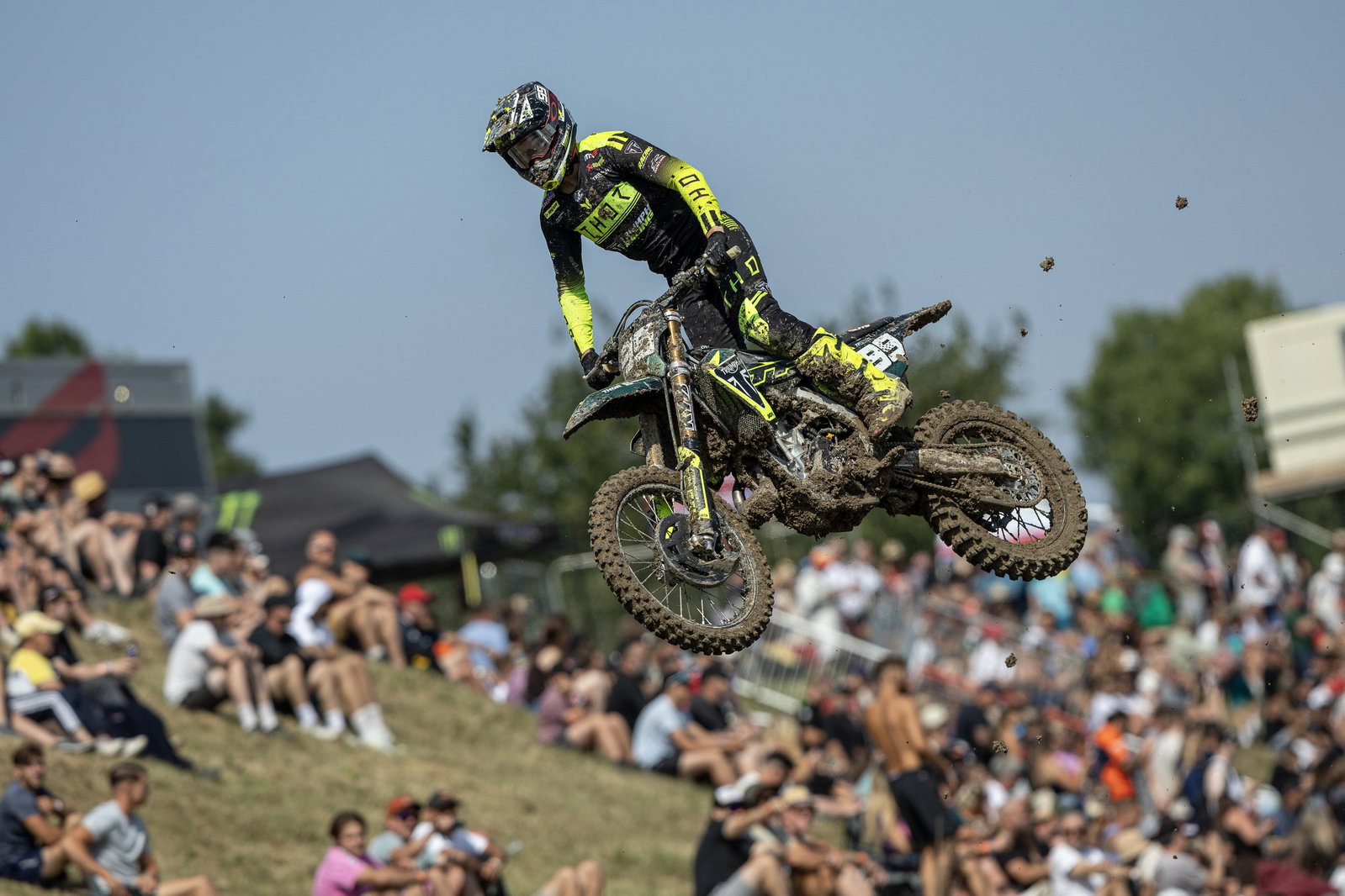 Guillem Farres riding in the MX2 series.