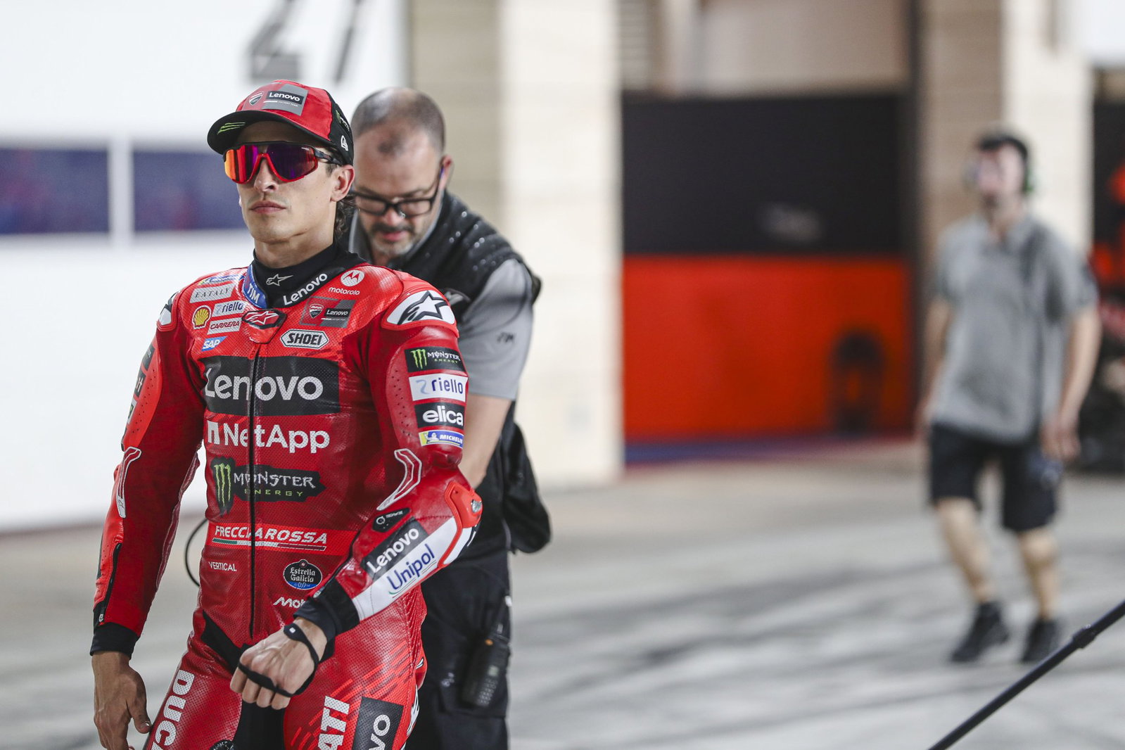 Marc Marquez at the 2025 Qatar MotoGP. Credit: Gold and Goose.