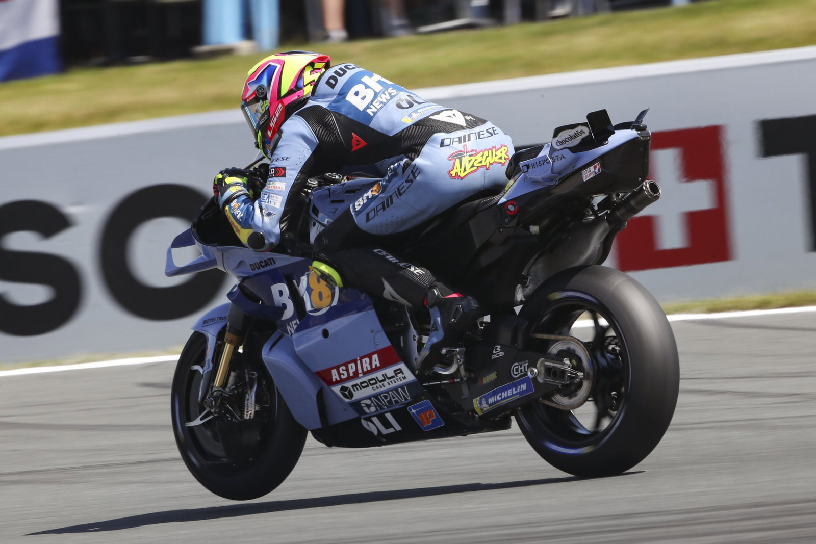 Fermin Aldeguer racing his Gresini Ducati. Credit: Gold and Goose.