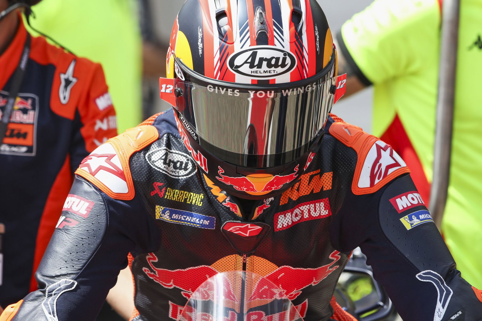 Maverick Vinales in the pit lane at Sachsenring. Credit: Gold and Goose.