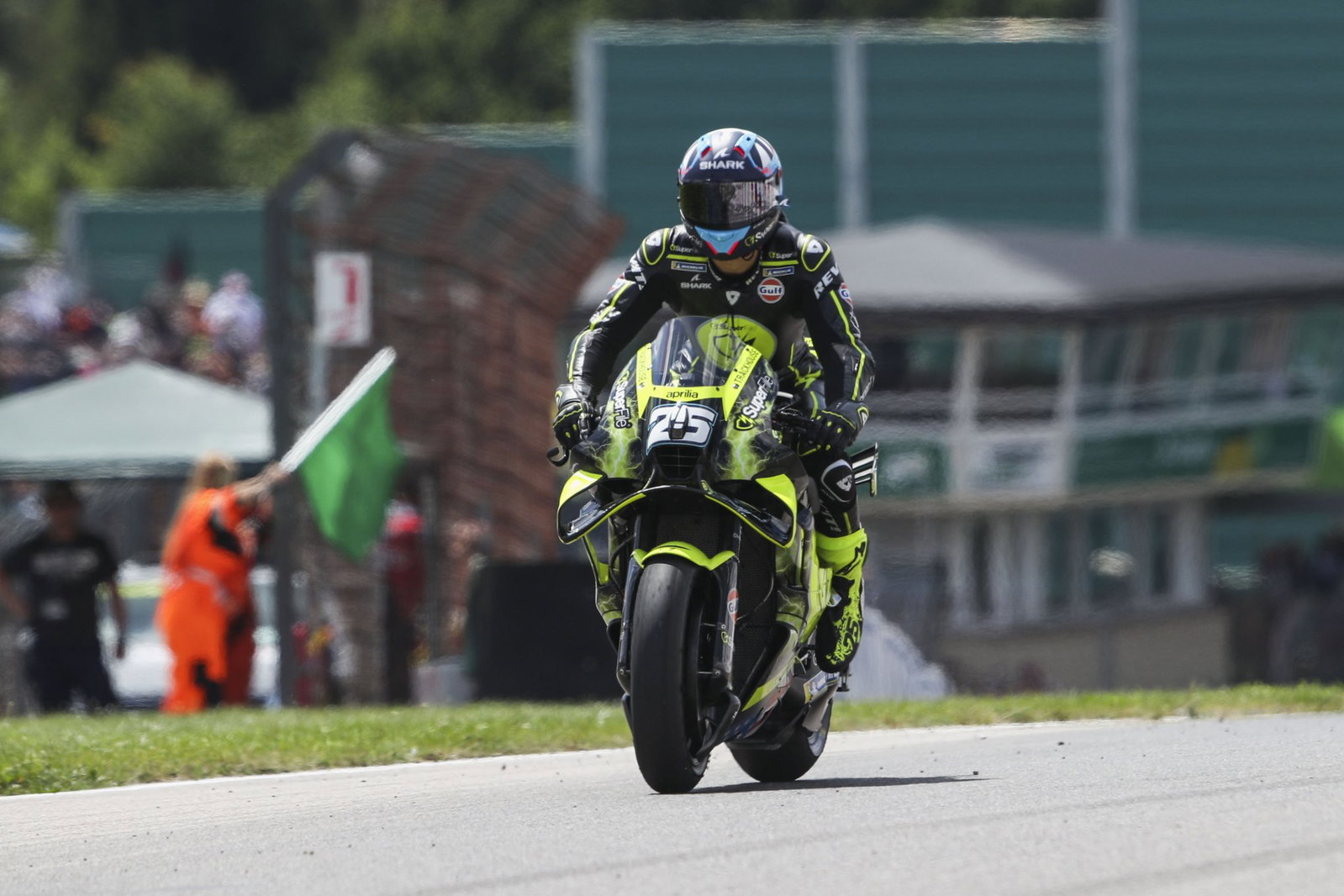 Raul Fernandez riding at Sachsenring. Credit: Gold and Goose.