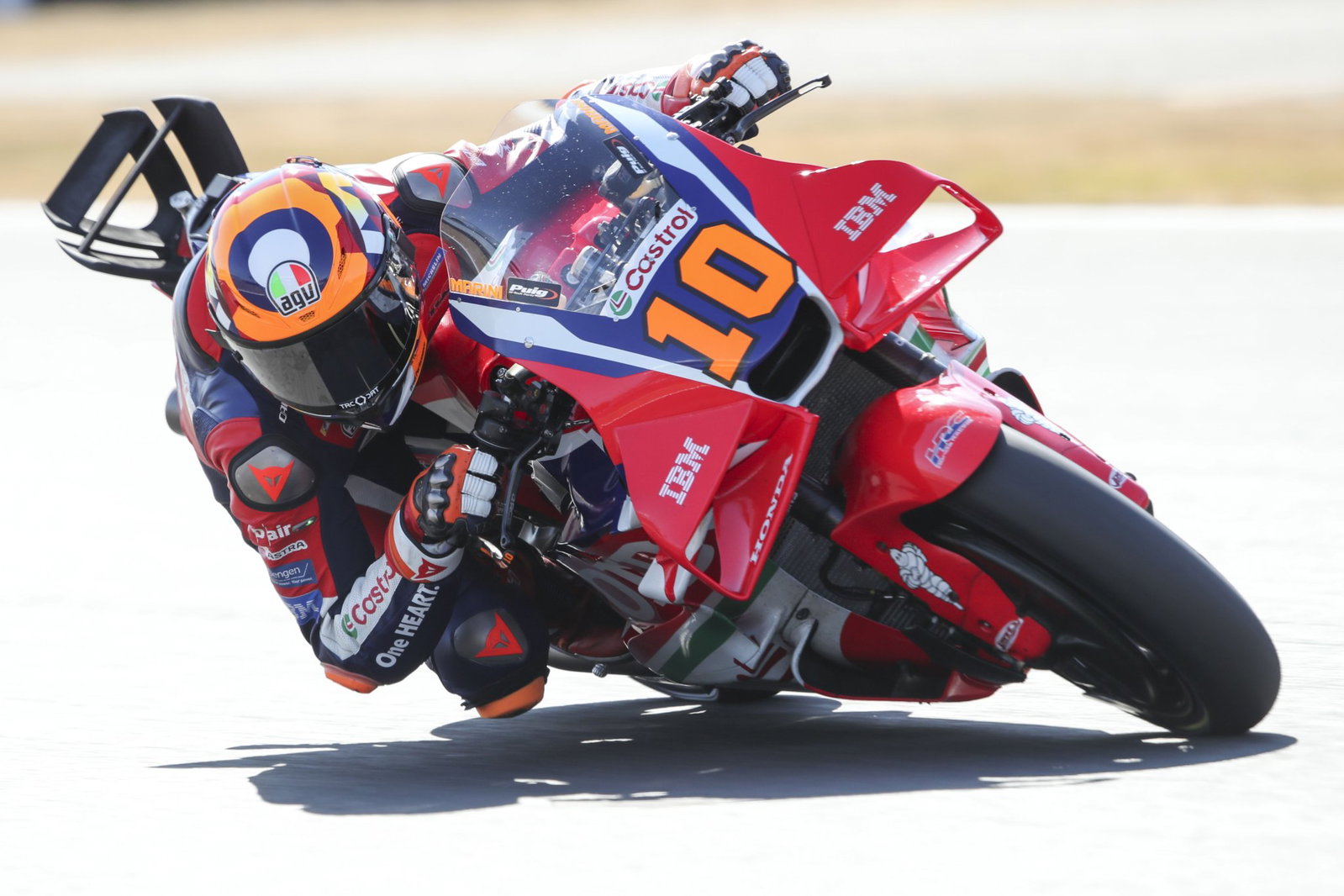 Luca Marini riding at Silverstone. Credit: Gold and Goose.