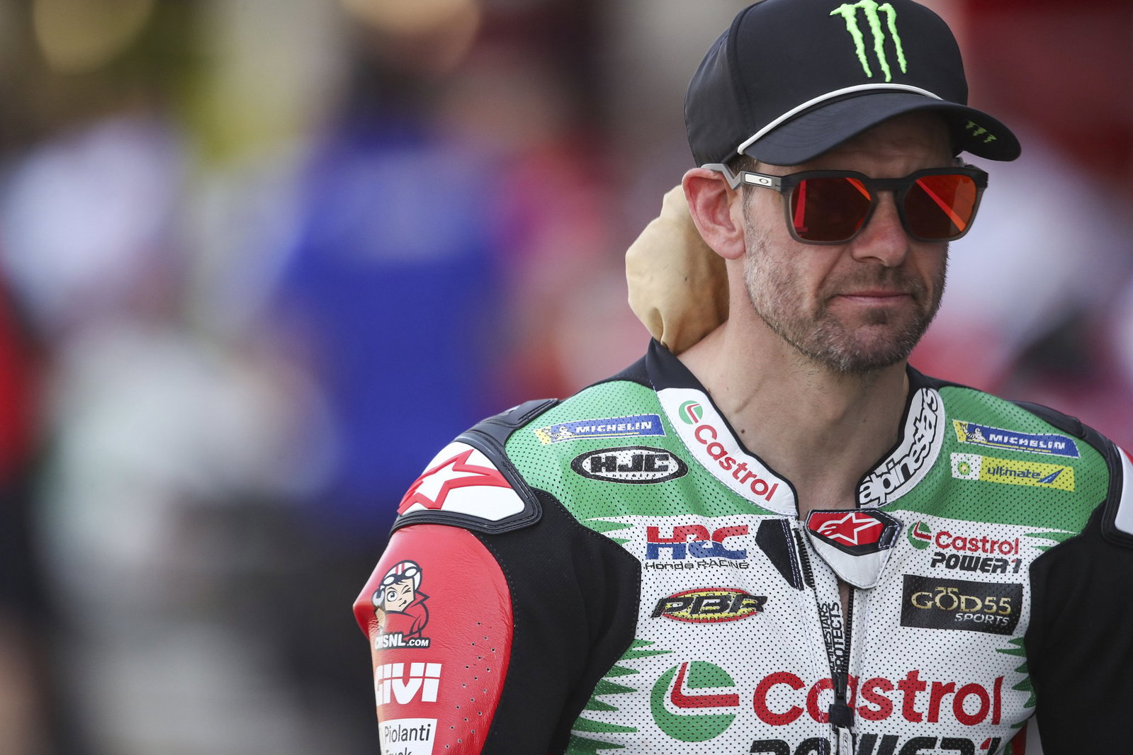 Cal Crutchlow at the 2026 British MotoGP. Credit Gold and Goose.