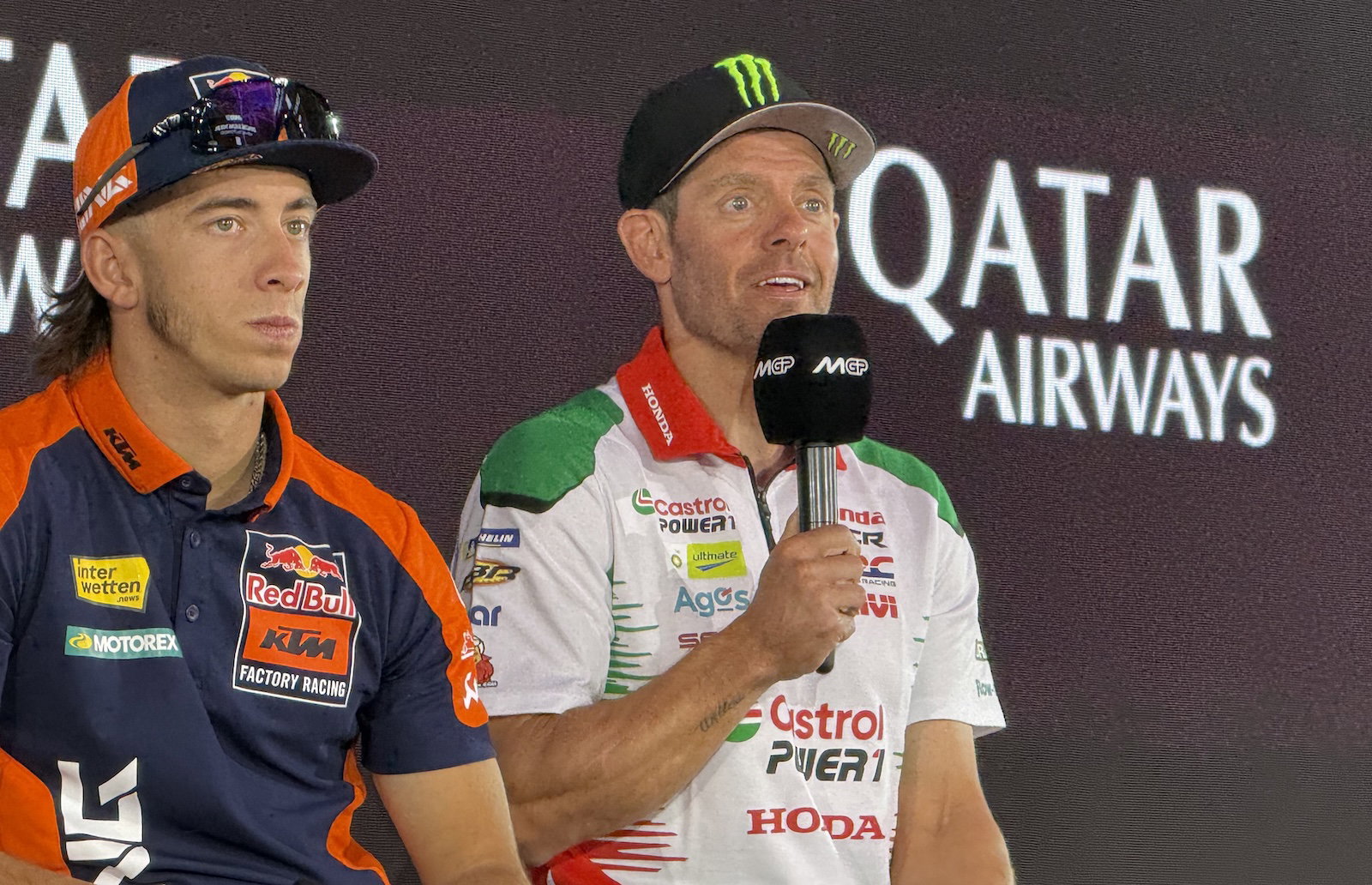 Cal Crutchlow and Pedro Acosta