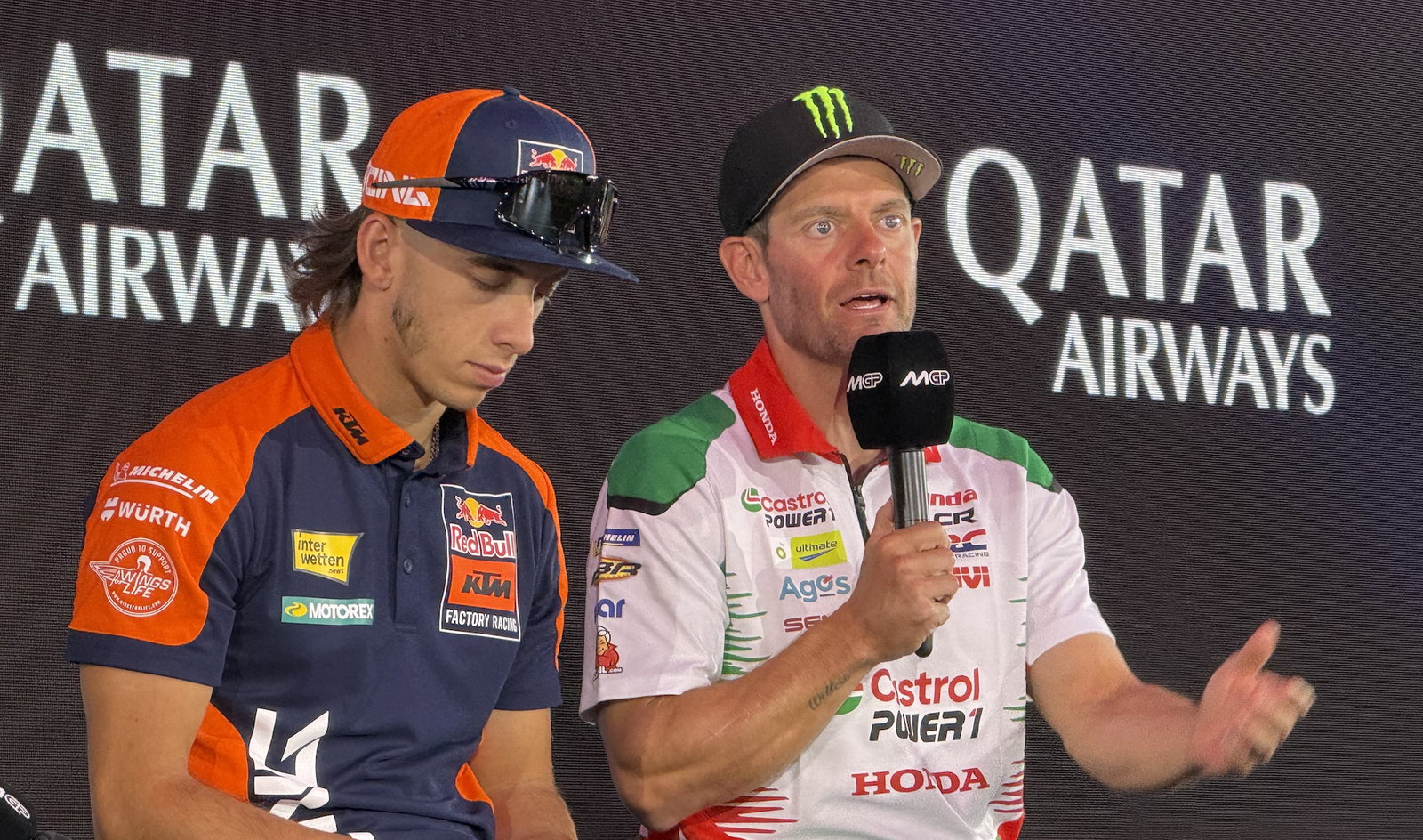 Cal Crutchlow and Pedro Acosta