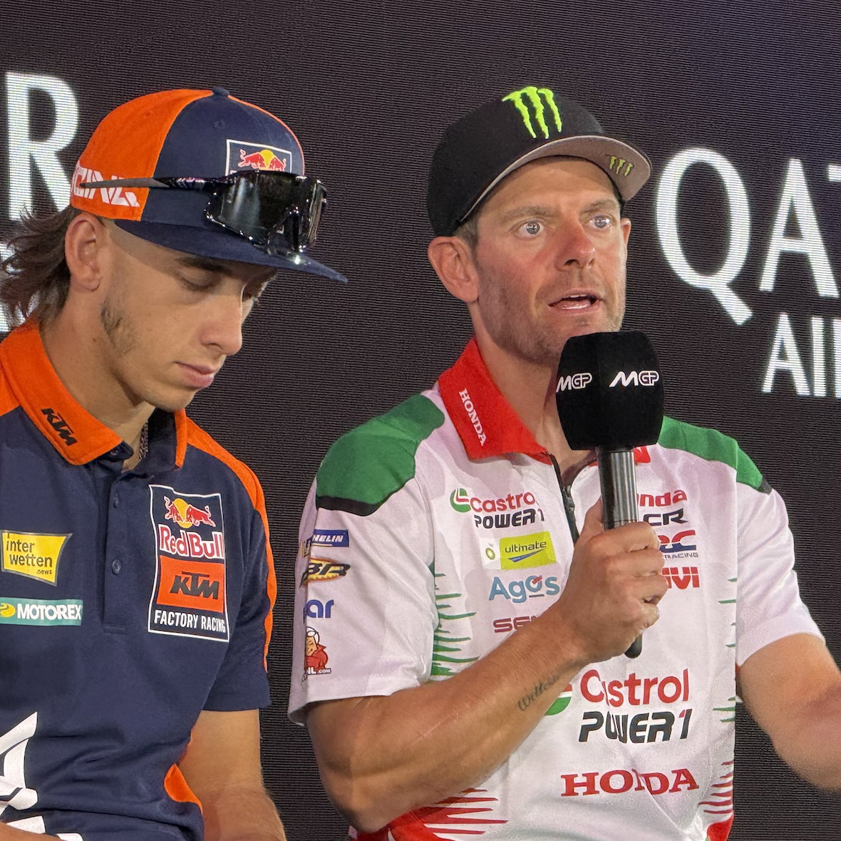 Cal Crutchlow and Pedro Acosta