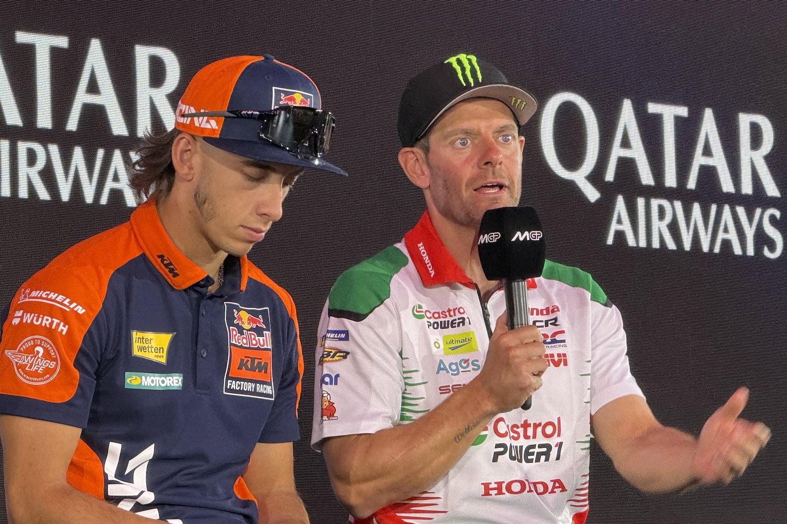 Cal Crutchlow and Pedro Acosta