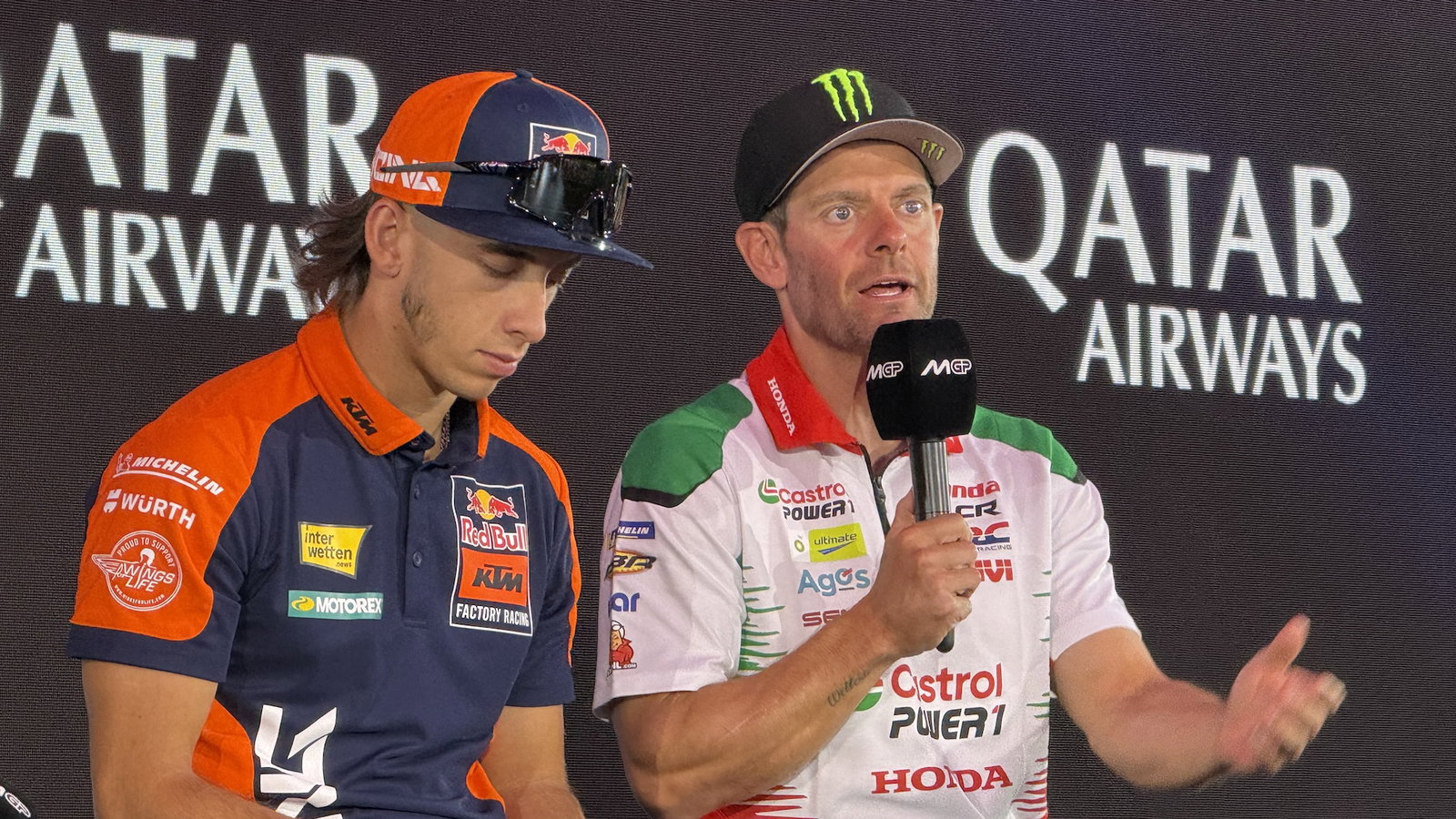 Cal Crutchlow and Pedro Acosta