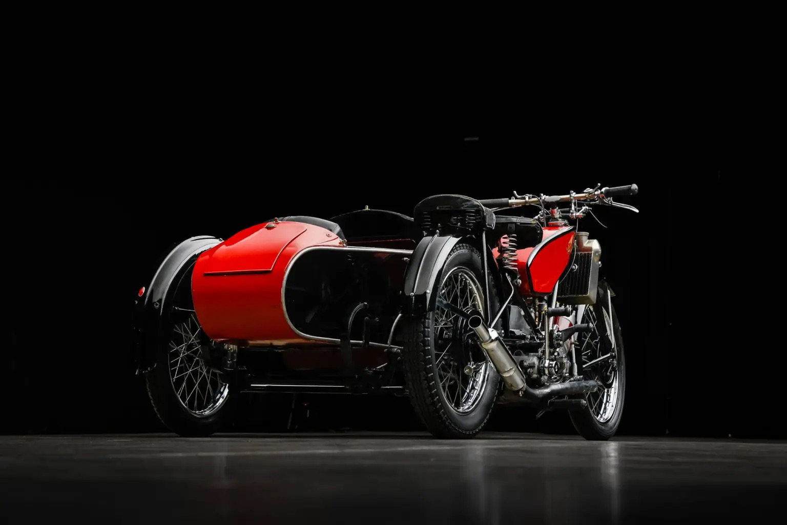 Ex-Steve McQueen Scott Flying Squirrel sidecar outfit