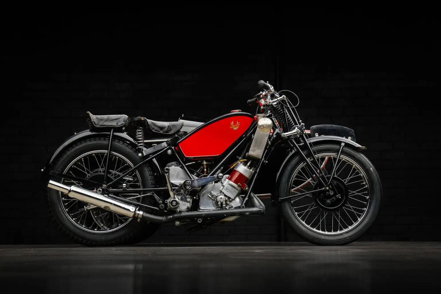 Ex-Steve McQueen Scott Flying Squirrel sidecar outfit