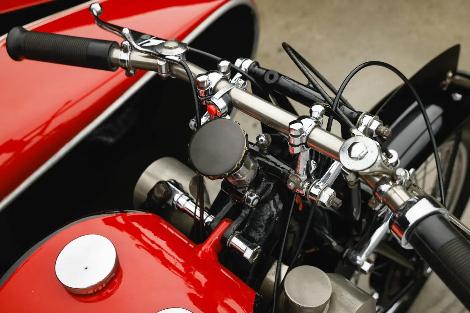 Ex-Steve McQueen Scott Flying Squirrel sidecar outfit