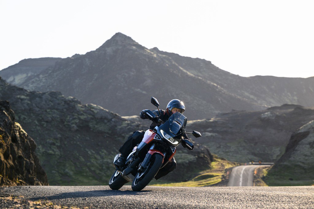 Norton Atlas on the road.