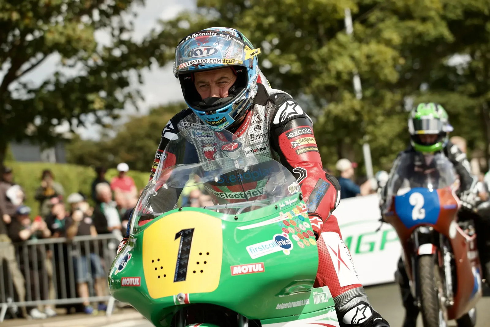 John McGuinness at the TT startline