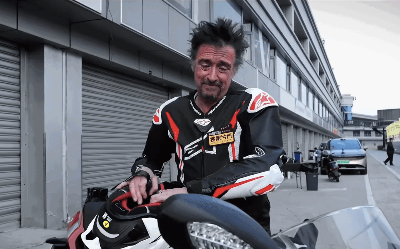 Richard Hammond testing the ZXMoto 820 RR and Ducati Panigale V2