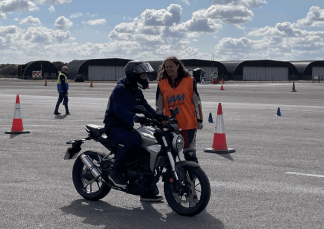 A young rider receiving training. Credit: IAM RoadSmart/Facebook.