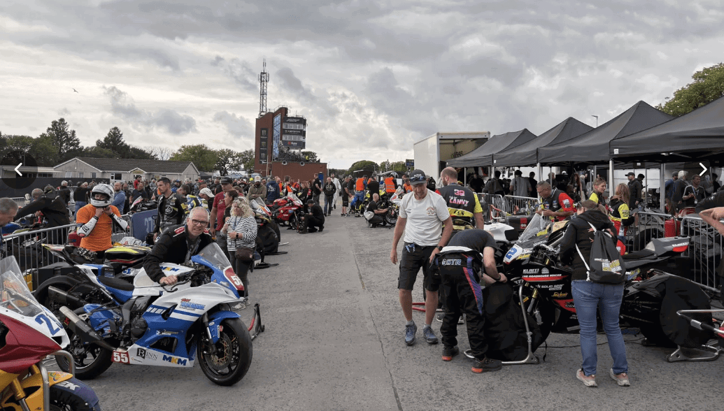 2026 Manx Grand Prix paddock. Credit: Manx Grand Prix.