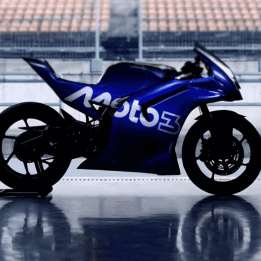 Yamaha motorcycle with Moto3 branding. Credit: Yamaha Racing.