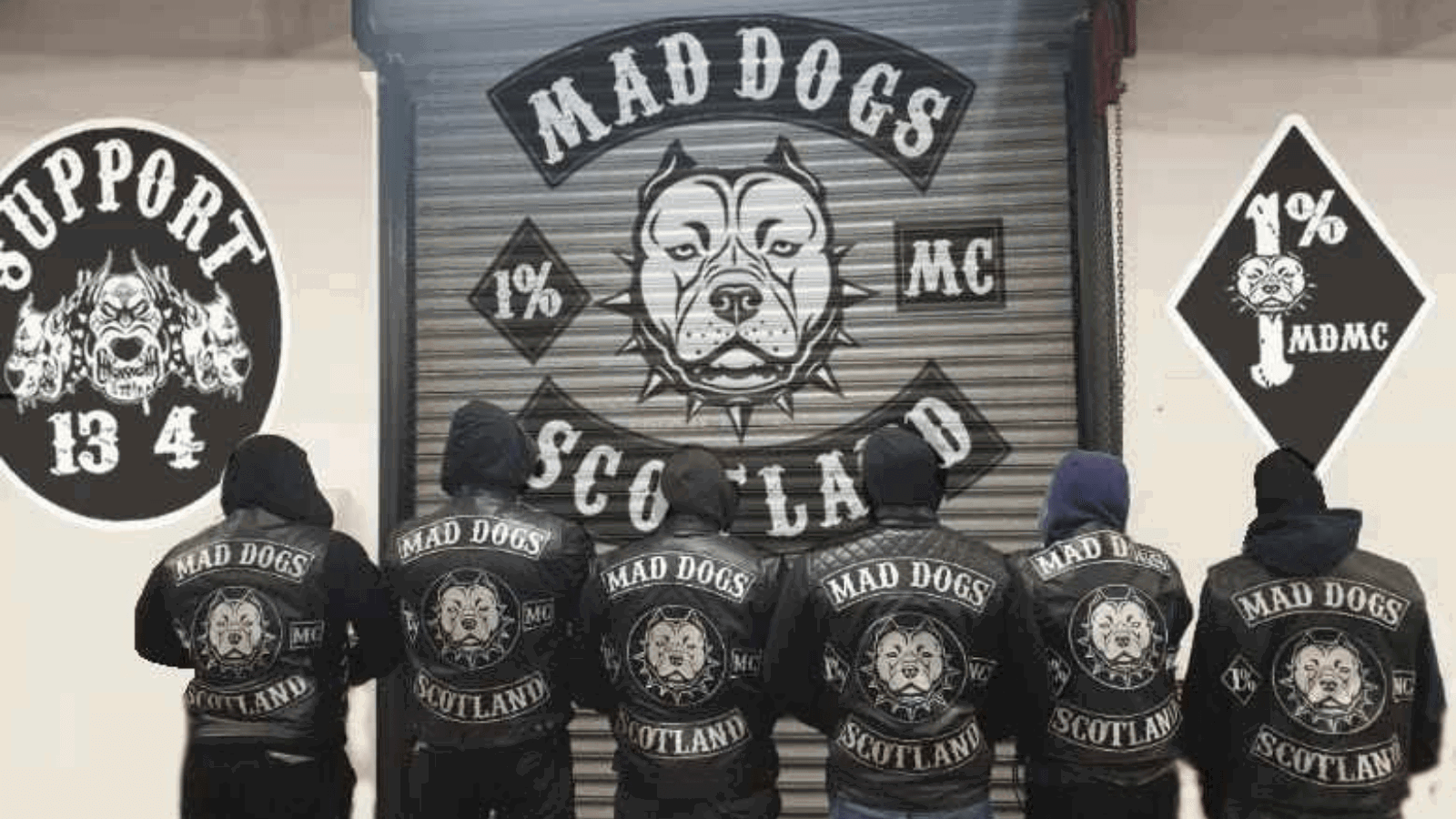 Mad Dogs club members. Credit: Mad Dogs Motorcycle Club/Facebook.