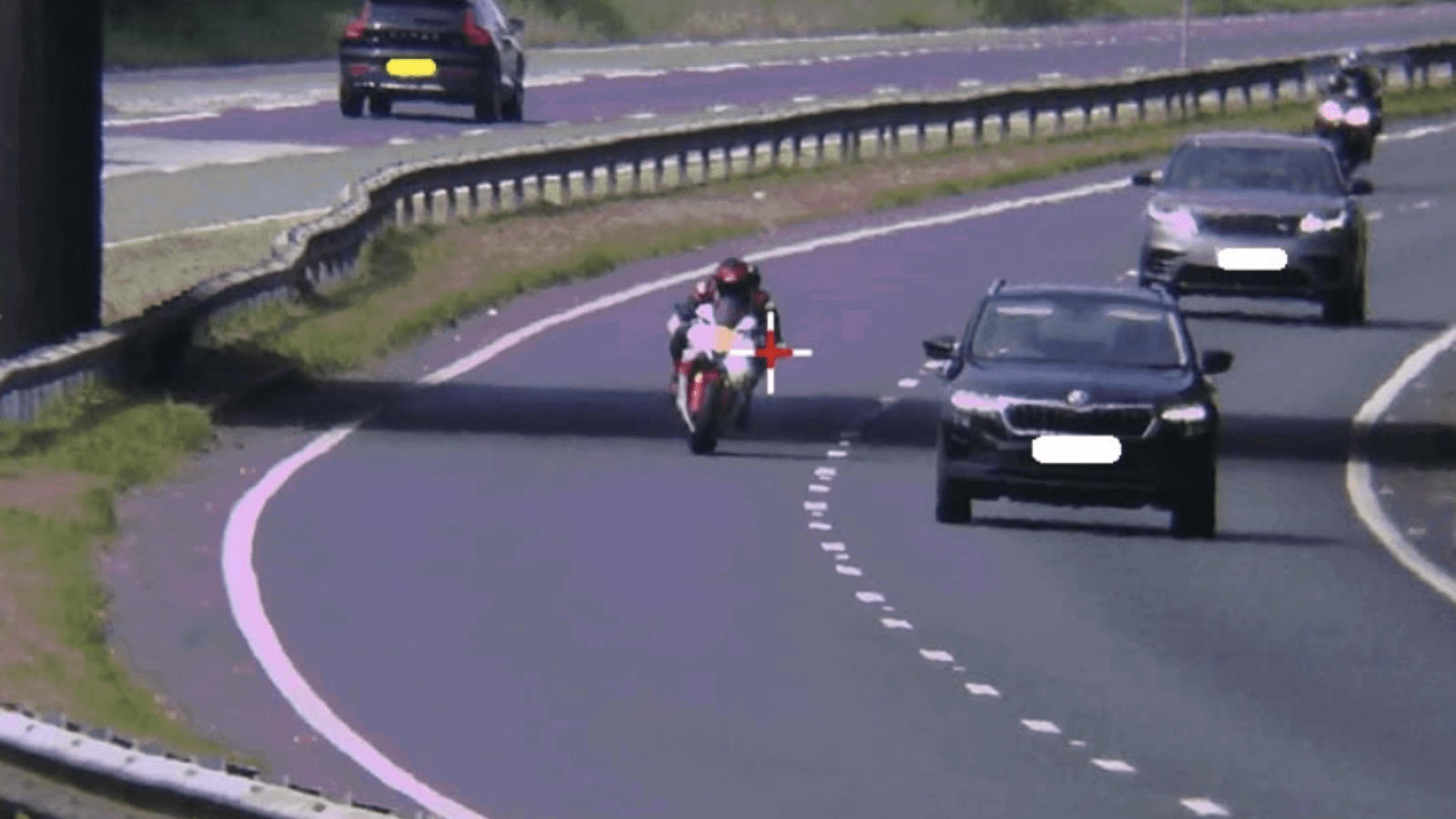 Motorcyclist speeding. Credit: Devon and Cornwall Police Road Safety Team/Facebook.