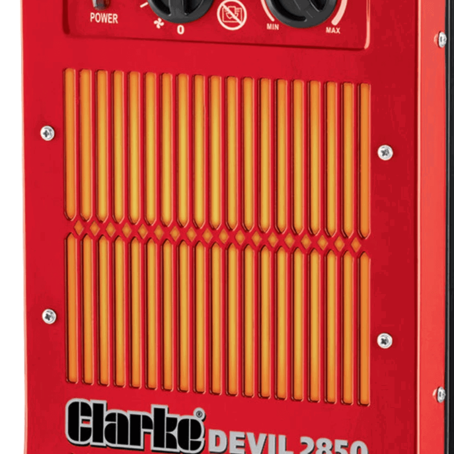 The Clarke Devil 2850 2.8kW Electric Fan Heater.