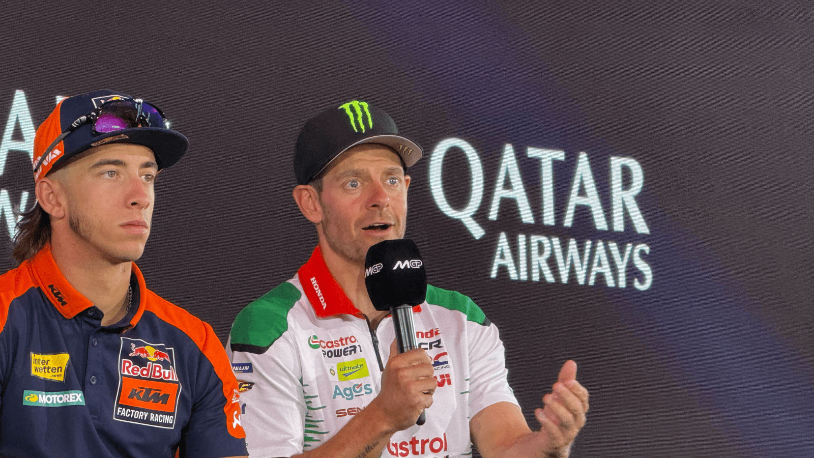 Cal Crutchlow is sat speaking ahead of the 2026 British MotoGP at Silverstone last weekend.