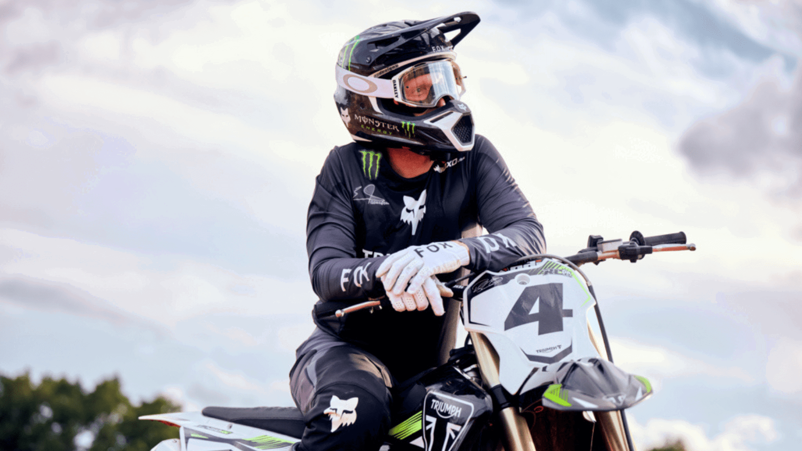 Ricky Carmichael and the Triumph TF 450-RC Edition.