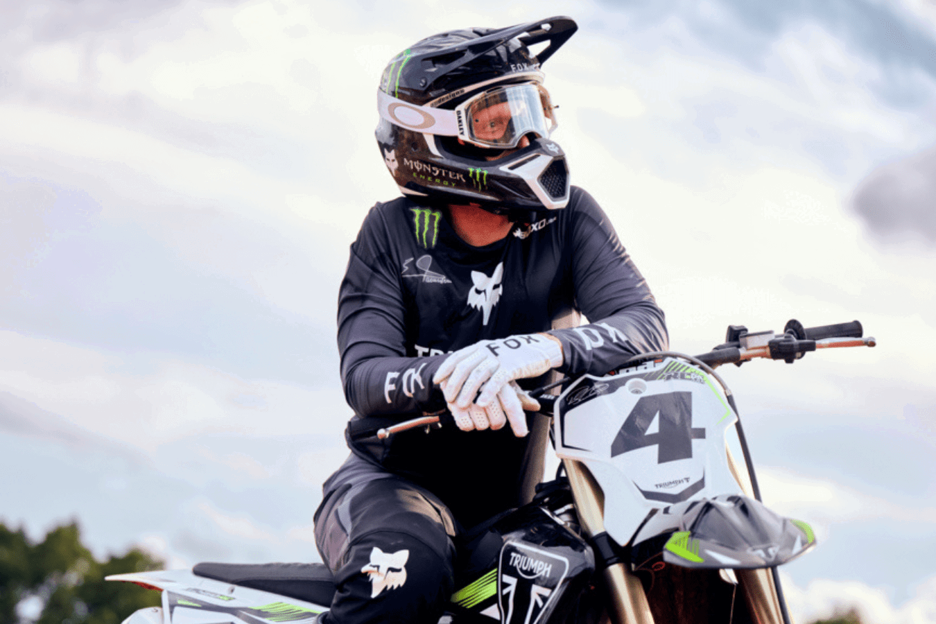 Ricky Carmichael and the Triumph TF 450-RC Edition.