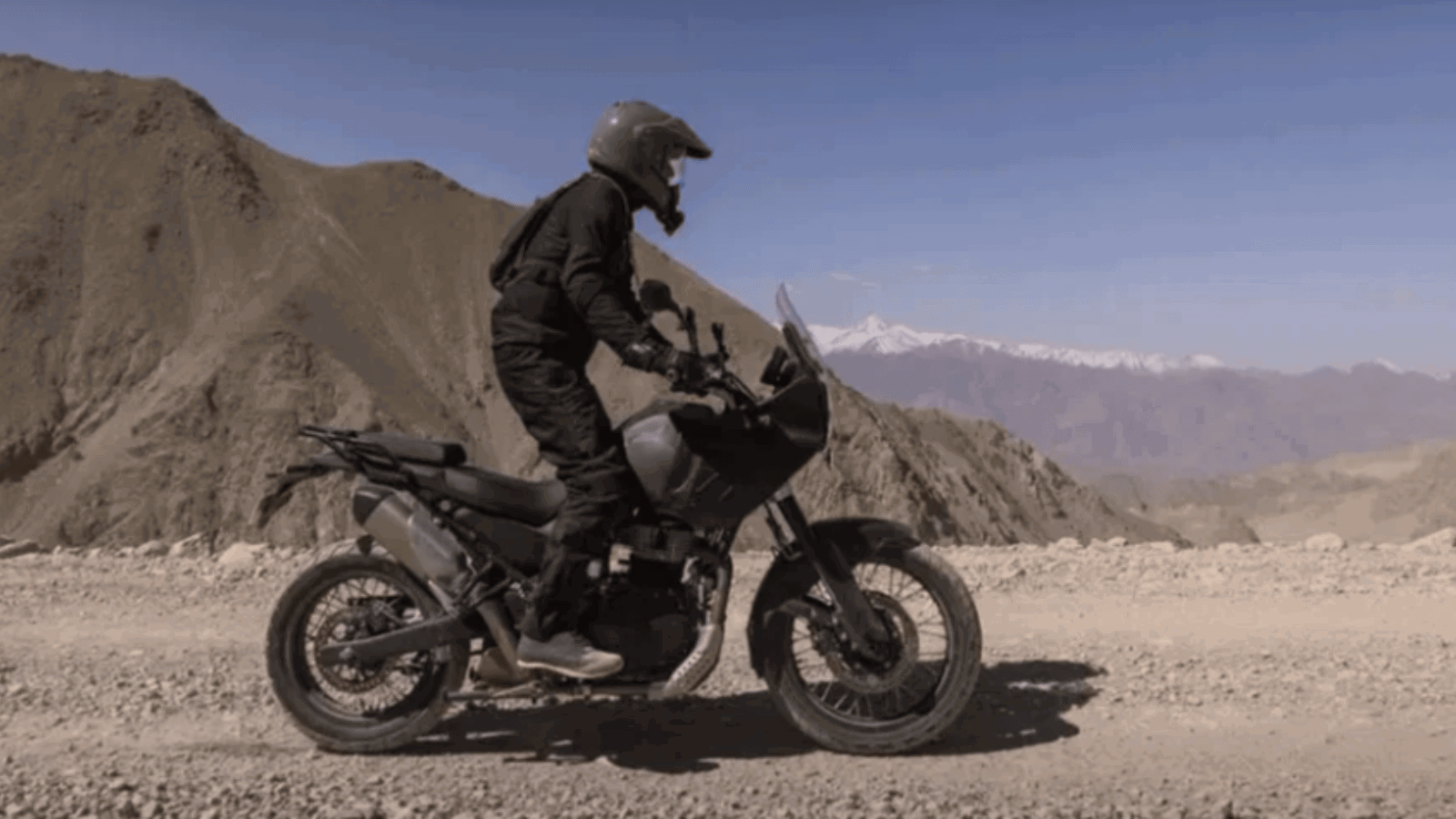 Royal Enfield Himalayan 750 during a test.